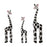 Crofta Wooden Giraffe Sculpture Creative Crafts Animal Figure for Home Office Decor White Black