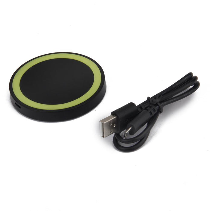 Crofta Universal QI Wireless Charger Charging Pad Plate for Phone Green Circle