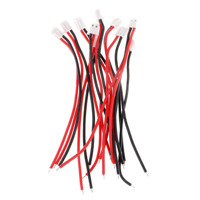 10pcs 10cm Silicone JST-XH Balance Cable 22AWG for Lipo Lithium Battery 1S