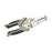 Crofta Wire Stripper Ergonomic Wire Crimping Tool for Wire Cutting Crimping Pulling Silver