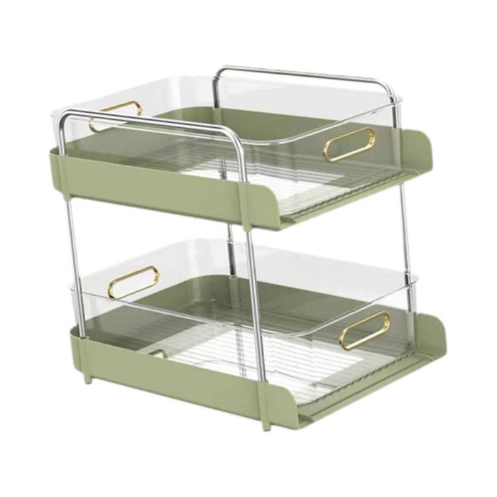 Crofta Desktop Organizer Holder Office Desktop Storage for Living Room Kitchen Dorm Green