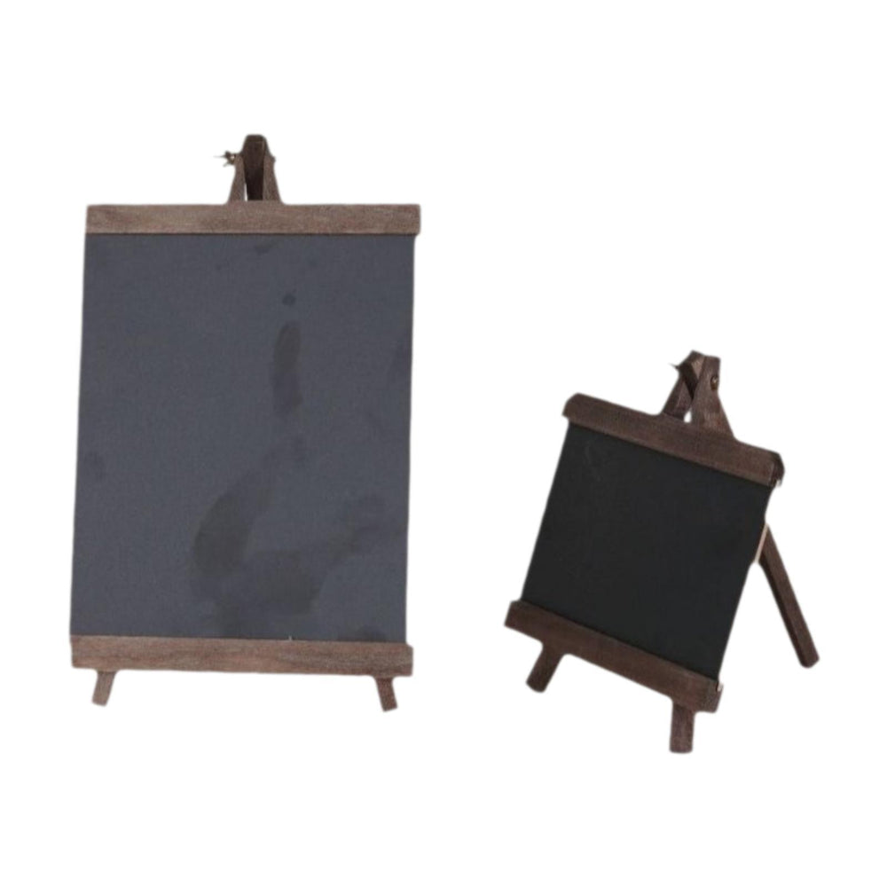 2 Pieces Tabletop Chalkboard Sign Memo Board for Business Countertop Kitchen