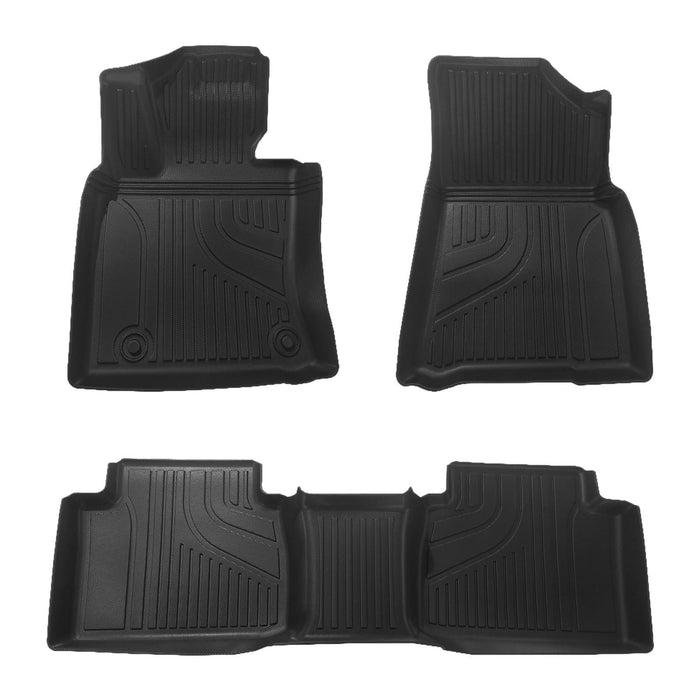 3 Pieces Car Floor Mat Liner Kit Black 1ST and 2ND for Toyota Camry 8TH