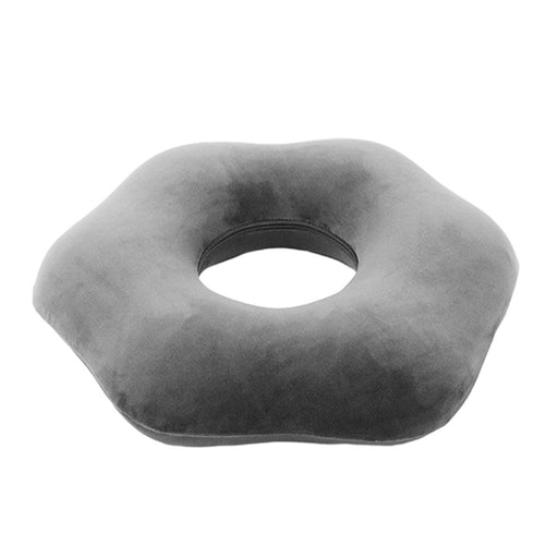 Crofta Donut Pillow Cushion Breathable Orthopedic Pregnancy Chair Pillow Grey