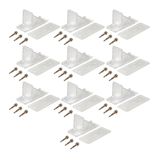 Crofta 10Pcs Generic Snow Guards Easy to Use Practical Accessories for Roofing Clear