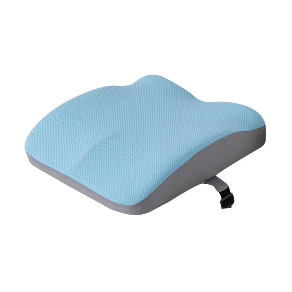 Crofta Memory Foam Seat Cushion Dual Use Back Support for Dining Chairs Outdoor Car blue