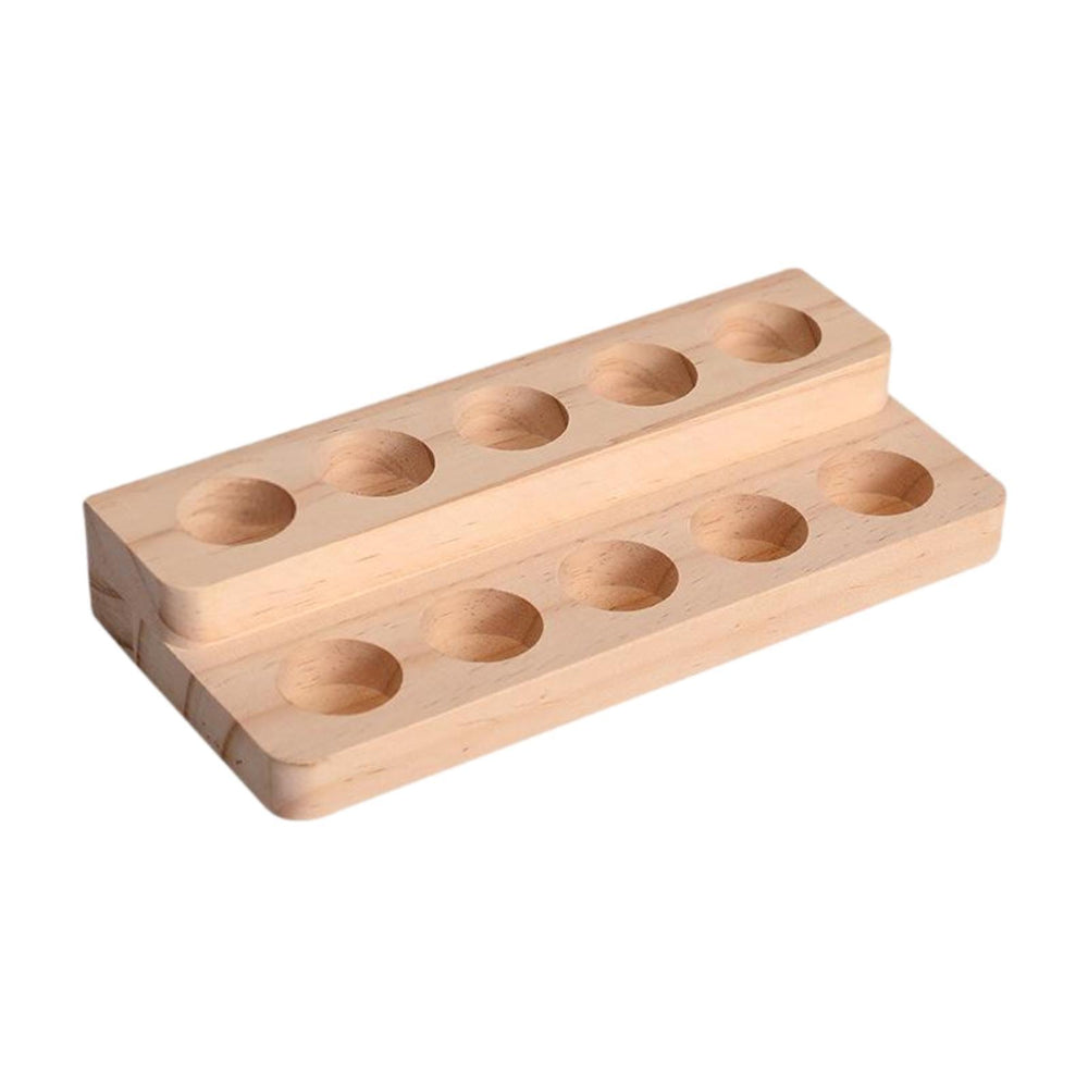 Crofta Wooden Essential Oil Display Holder Essential Oil Display Holder for Holiday 2 layers