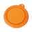 Crofta Lightweight Durable Foldable Collapsible Silicone Dog Cat Food Water Bowl Feeder Camping Outdoor Travelling Accessory Pet Supplies Orange