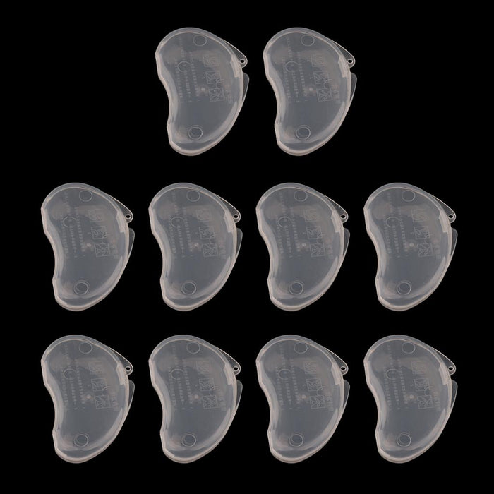 Crofta 10Pcs Small Plastic Ear Plug Case Container Portable For Pocket Purse Clear