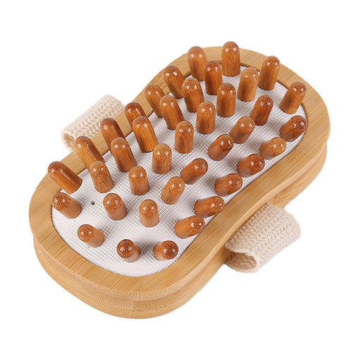 Crofta Wooden Massage Body Brush Body Brush Air Cushion Brush for SPA Legs Shoulder White