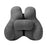 2Pcs Lumbar Pillow Car Seat Pillow for Long Sitting Travel Office Chair gray