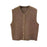 Women Knit Cardigan Vest Button Waistcoat for Commuting Indoor Office Coffee