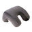 Crofta Travel Pillow Comfortable Airplane Travel Pillow for Sleeping Plane Bus Dark grey