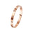 Crofta Stylish Stainless Steel Bangle Bracelet for Women Men Decorative Bangle Cuff Rose Gold