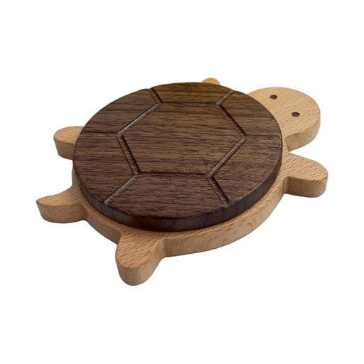 Crofta Wooden Turtle Coaster Tabletop Decorations Table Coaster for Cafe Bar Teapot