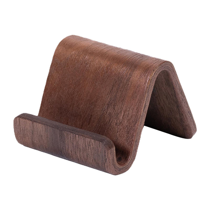 Crofta Wood Mobile Phone Holder Stand Compact Phone Bracket for Office Home Bedroom Style A