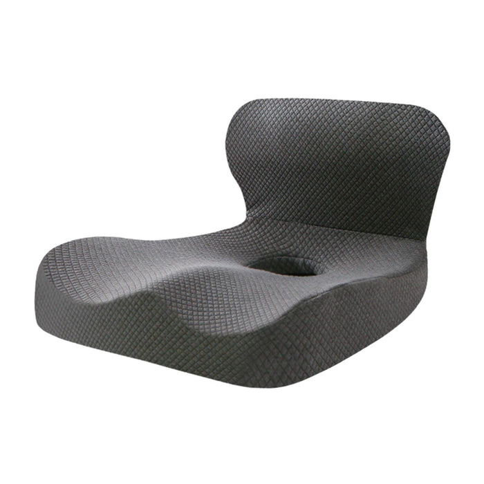 Crofta Memory Foam Seat Cushion Student Pad Car Seat Back Support Sitting Chair Pillow Gray