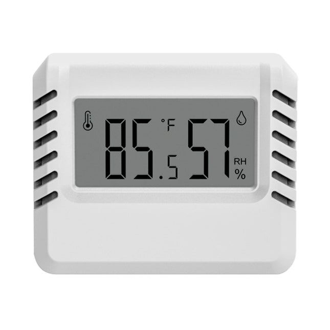 Crofta Electronic Temperature Humidity Meter Sensor Gauge for Indoor Room Bedroom White