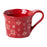 1PC Christmas Dinnerware Round Ceramic for Any Special Occasion Indoor Party Red Mug