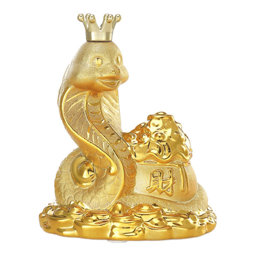 Crofta Coin Money Bank Chinese Zodiac Snake Statue Party Container Snake Piggy Bank 20x16x23cm